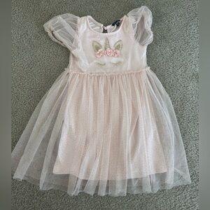 Zunie Kids' Puff Sleeve Unicorn Babydoll dress size 6